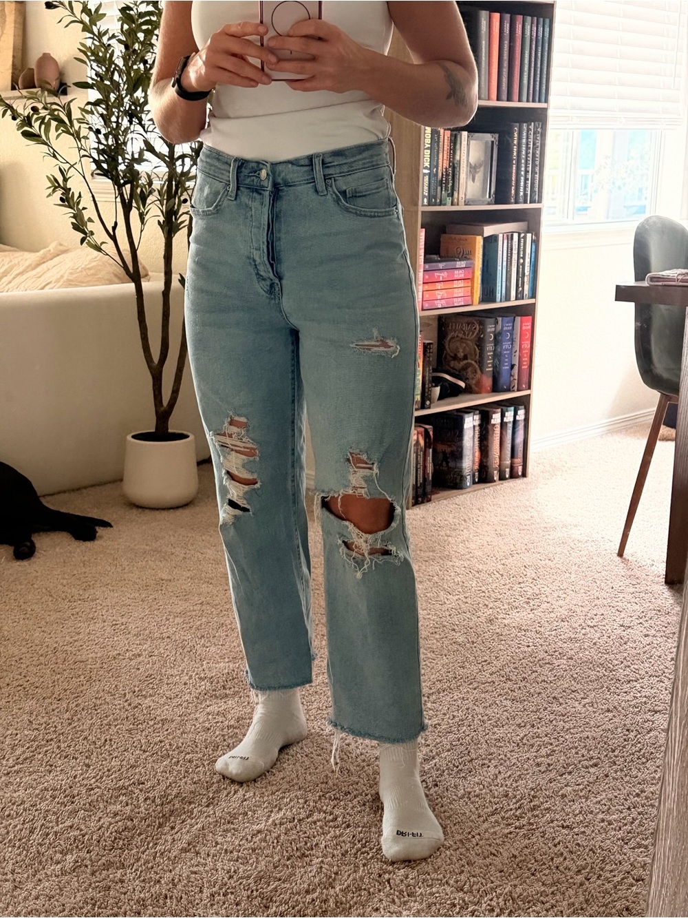 Soft Baggy Cropped Jeans